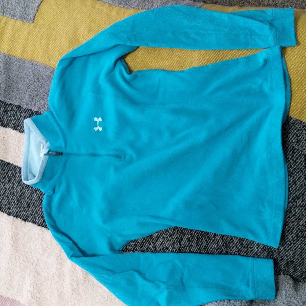**Under Armour** Teal Light Weight Armour Fleece Small 1/4 Zip